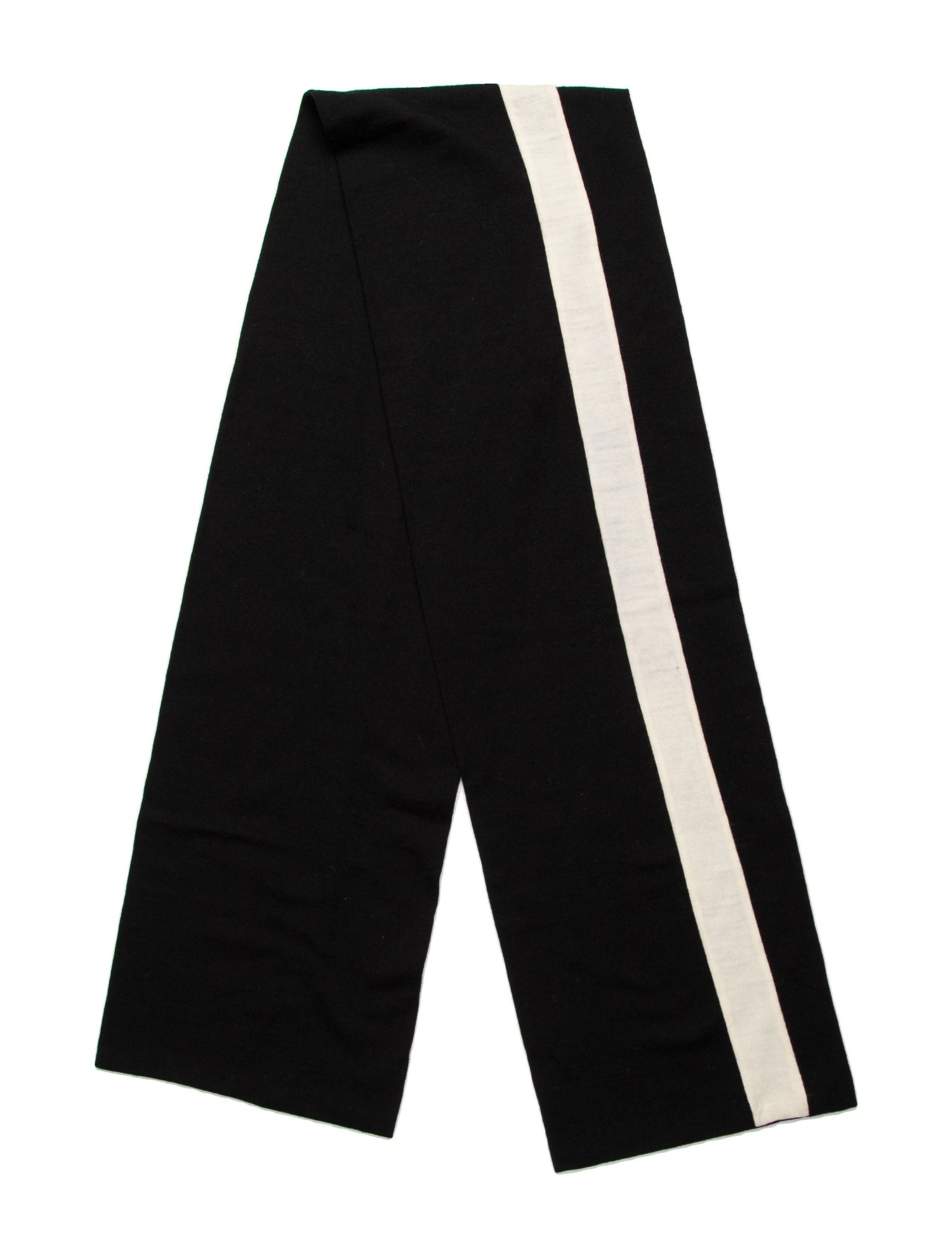 Yohji Yamamoto Silk Striped Scarf