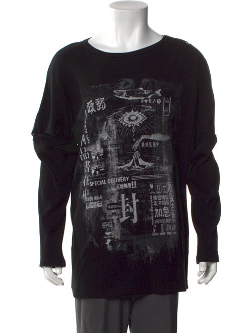 Yohji Yamamoto Pour Homme 2021 Graphic Print Henley