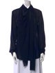 Yohji Yamamoto Silk Cowl Neck Blouse