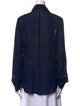 Yohji Yamamoto Silk Cowl Neck Blouse