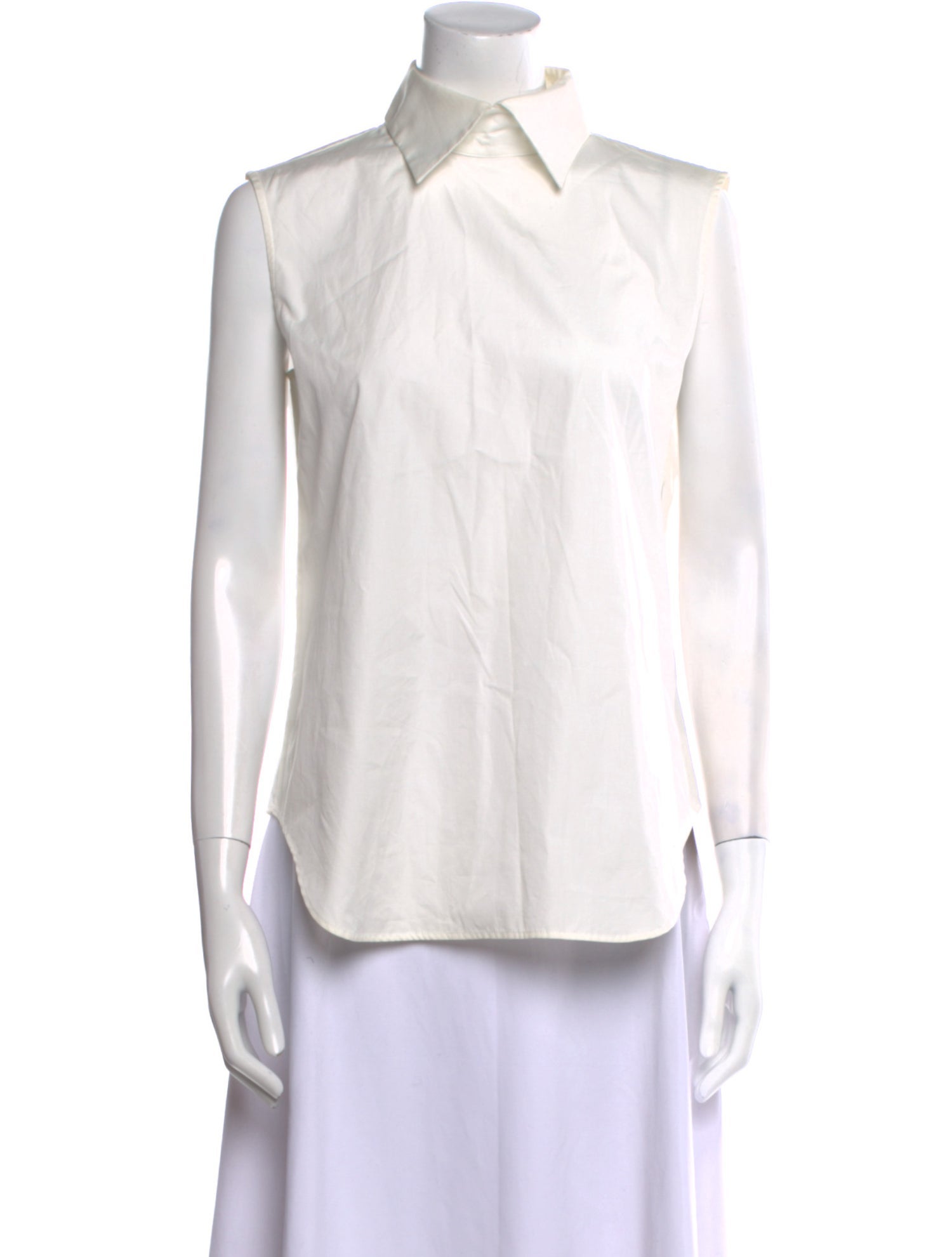 Y's by Yohji Yamamoto Sleeveless Button-Up Top