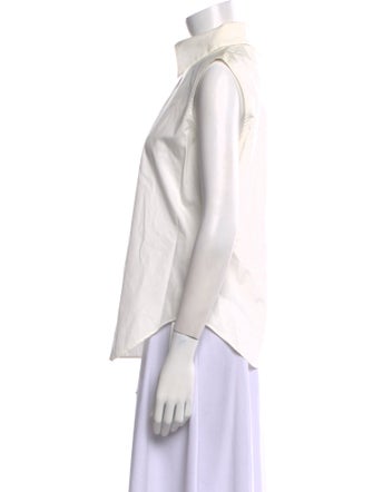Y's by Yohji Yamamoto Sleeveless Button-Up Top