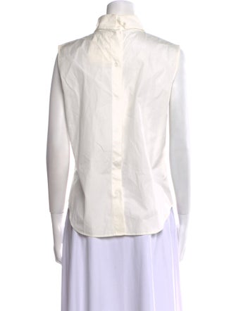 Y's by Yohji Yamamoto Sleeveless Button-Up Top