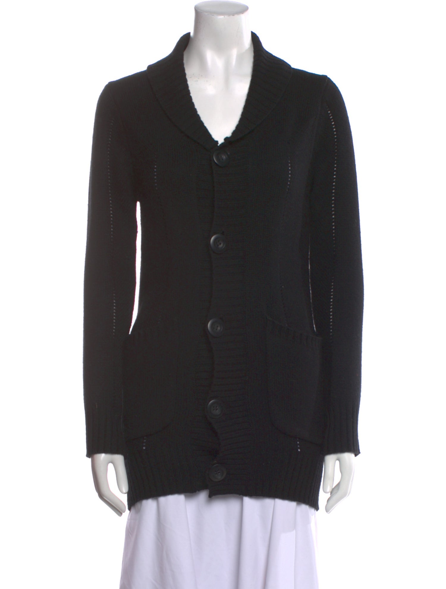 Yohji Yamamoto Wool V-Neck Sweater