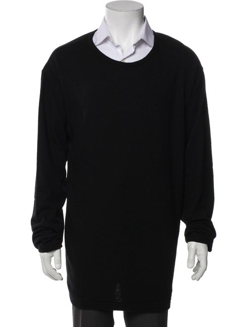 Yohji Yamamoto Pour Homme Wool Scoop Neck Pullover