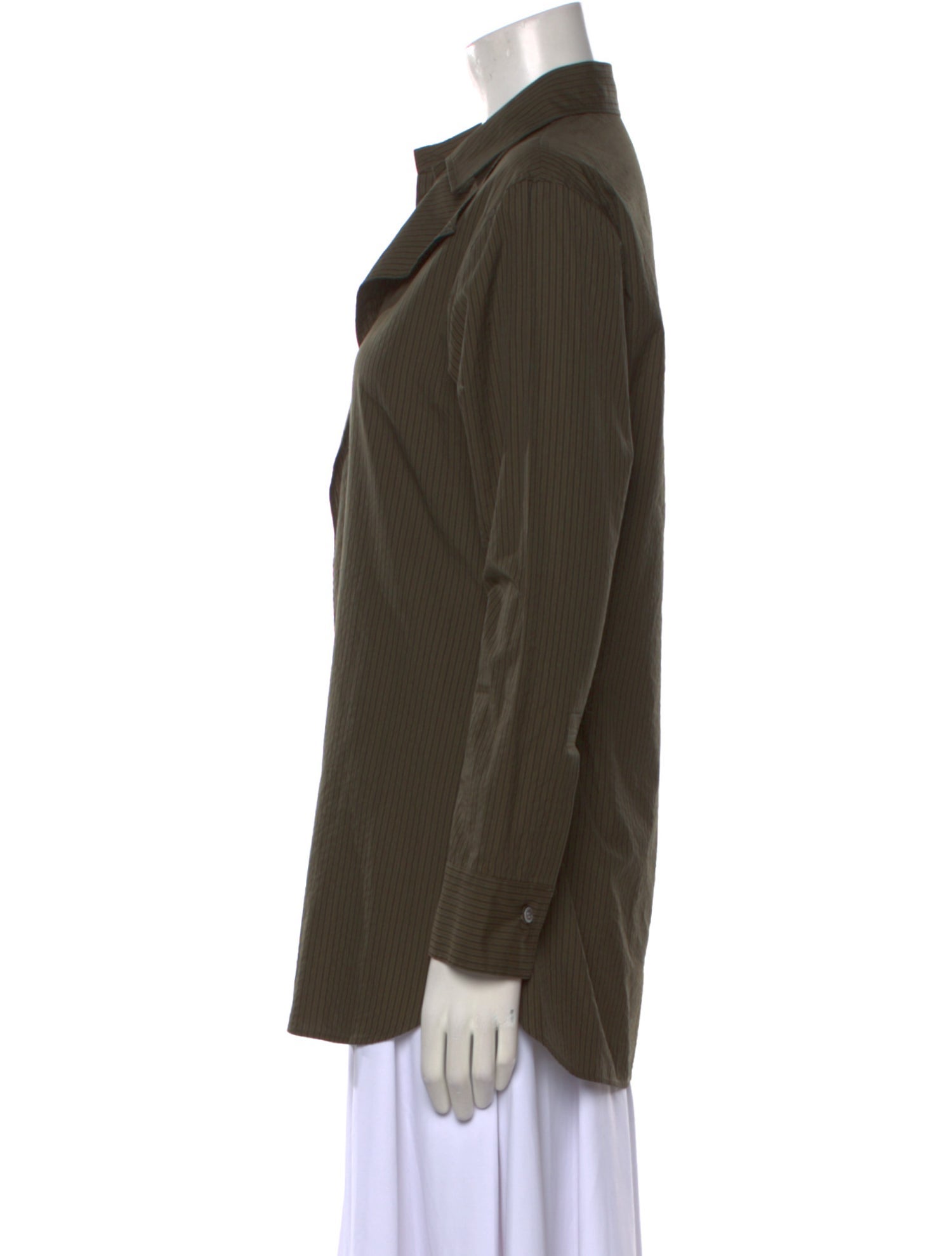 Y's by Yohji Yamamoto Long Sleeve Button-Up Top