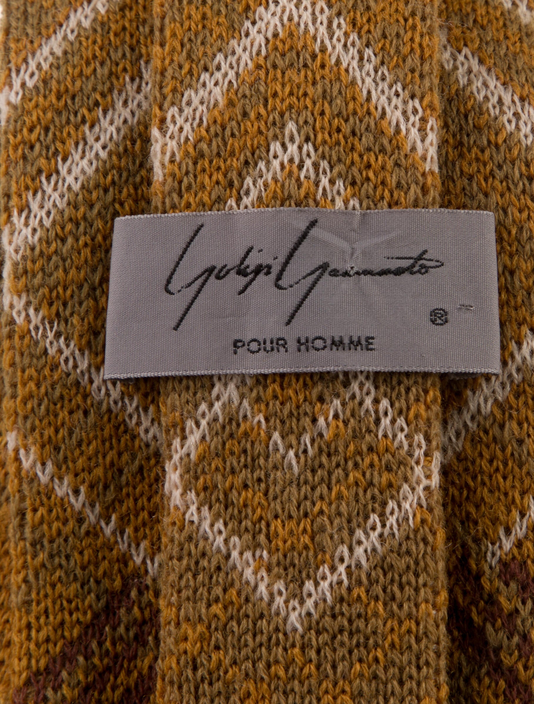 Yohji Yamamoto Pour Homme Vintage Knit Tie