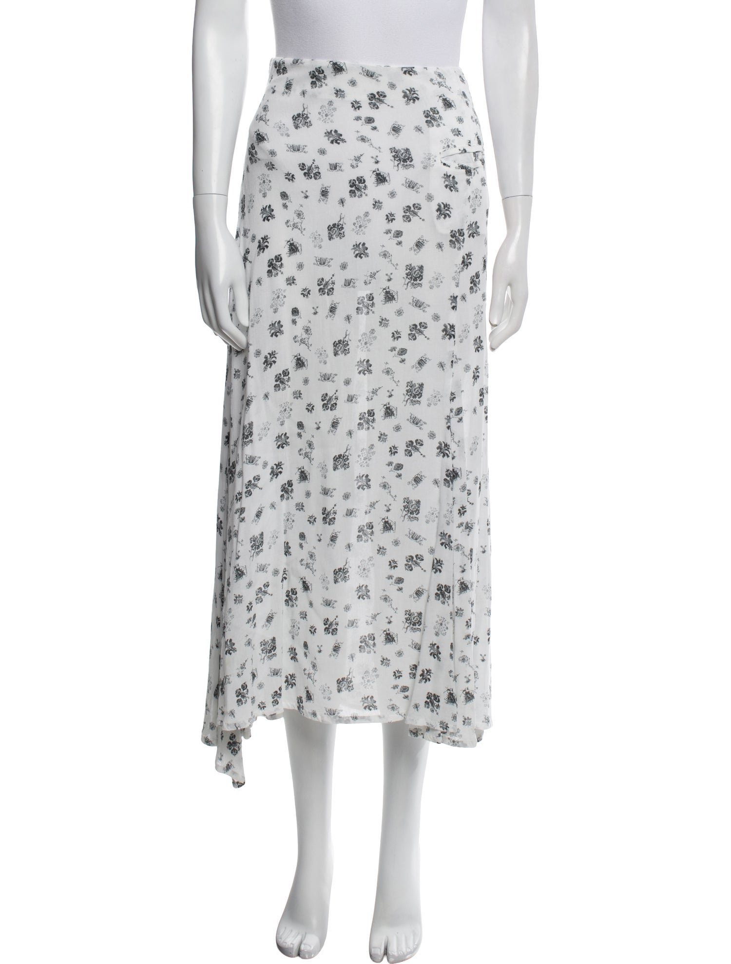 Yohji Yamamoto Noir 2015 Midi Length Skirt