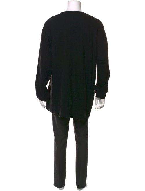 Yohji Yamamoto Printed Crew Neck Henley