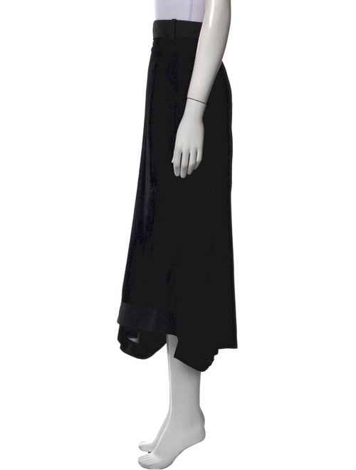 Yohji Yamamoto Ruffle Embellishment Midi Length Skirt