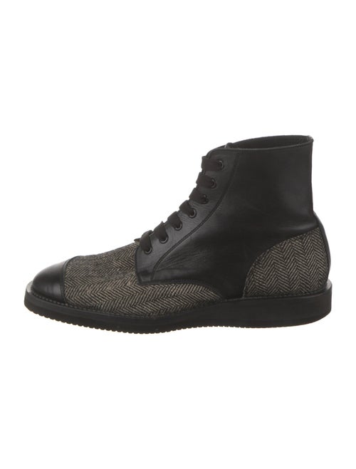 Yohji Yamamoto Leather Lace-Up Boots