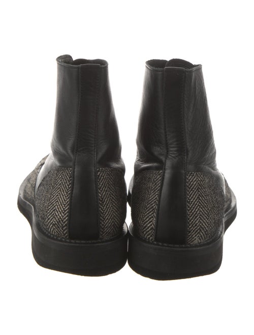 Yohji Yamamoto Leather Lace-Up Boots