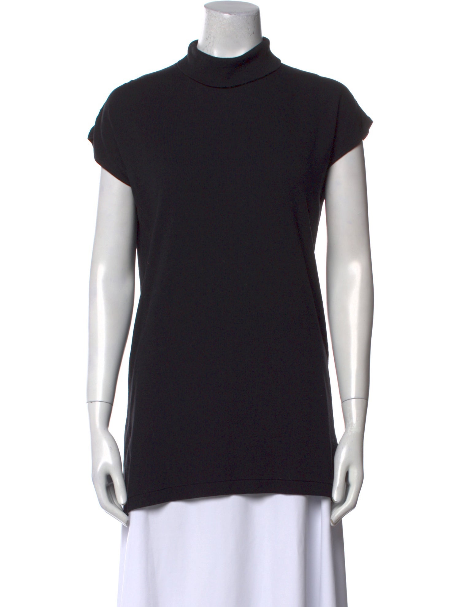 Yohji Yamamoto Turtleneck Short Sleeve Top