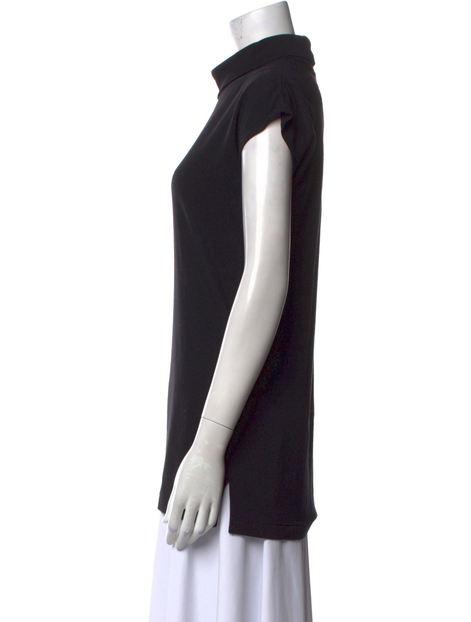 Yohji Yamamoto Turtleneck Short Sleeve Top