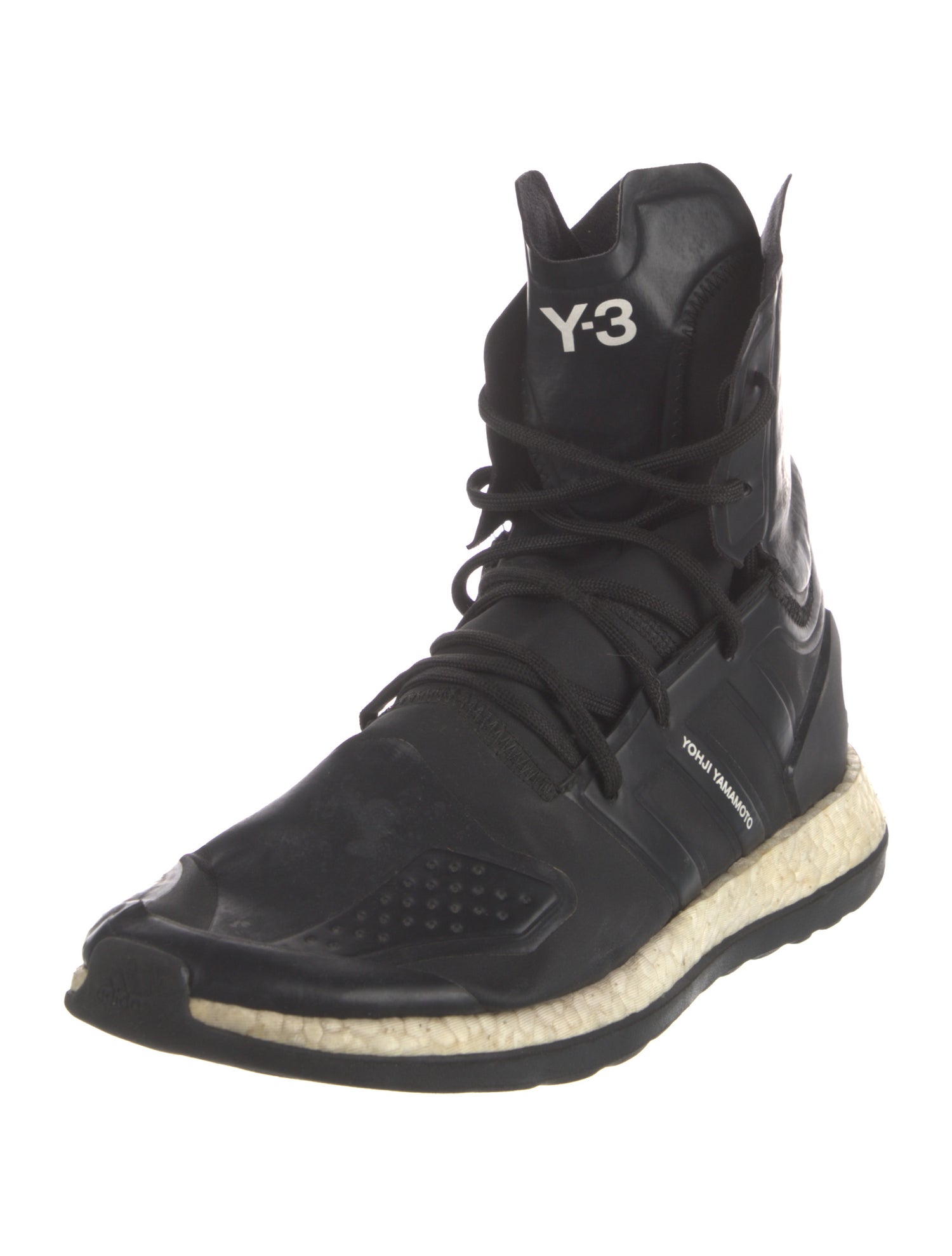 Yohji Yamamoto Leather Lace-Up Boots
