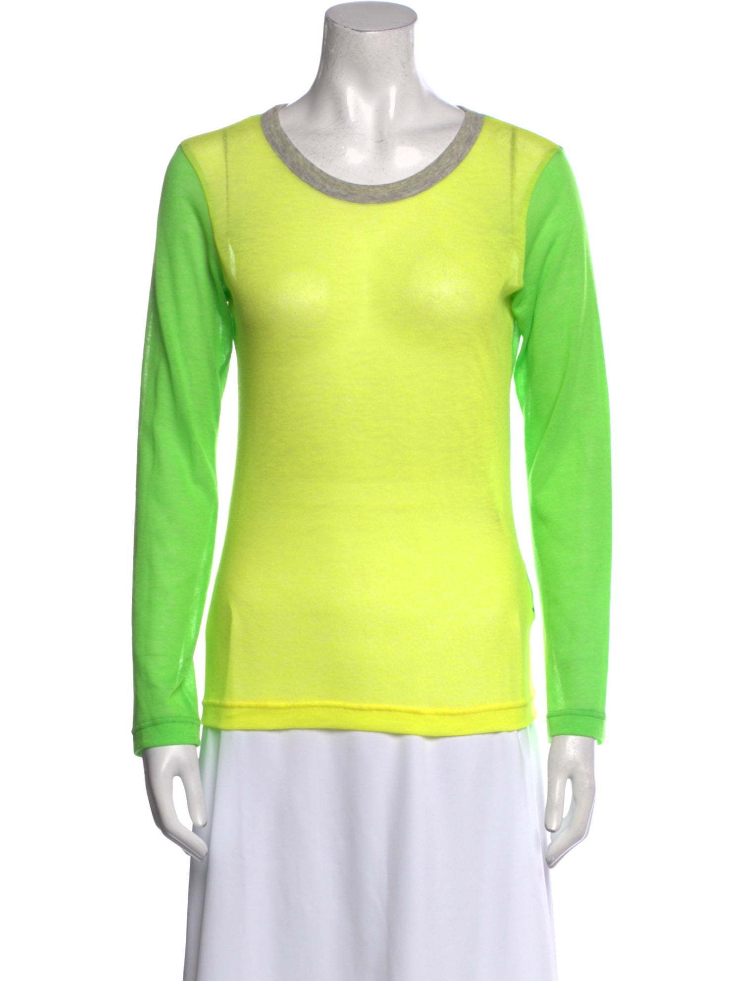 Yohji Yamamoto Scoop Neck Long Sleeve Sweatshirt