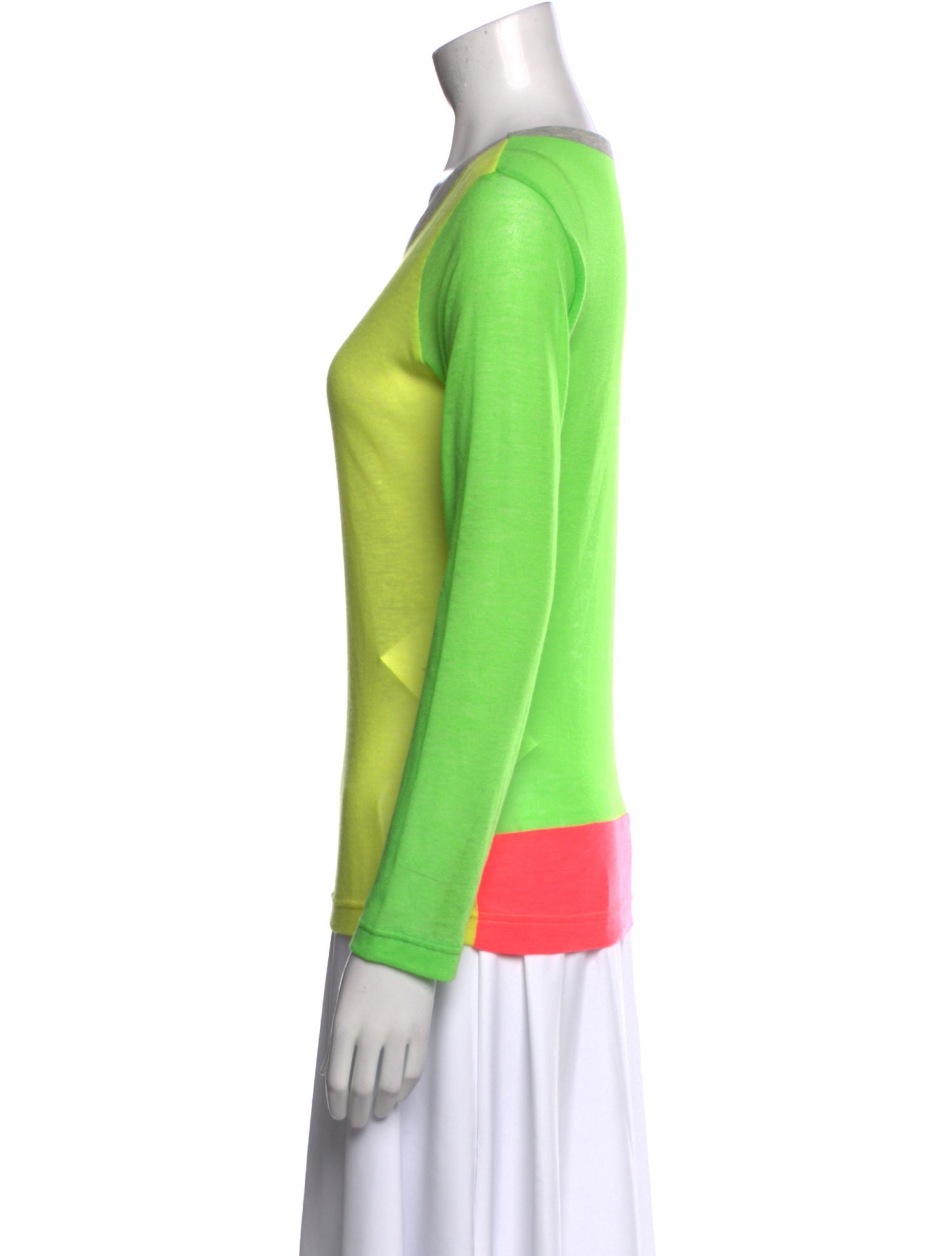 Yohji Yamamoto Scoop Neck Long Sleeve Sweatshirt