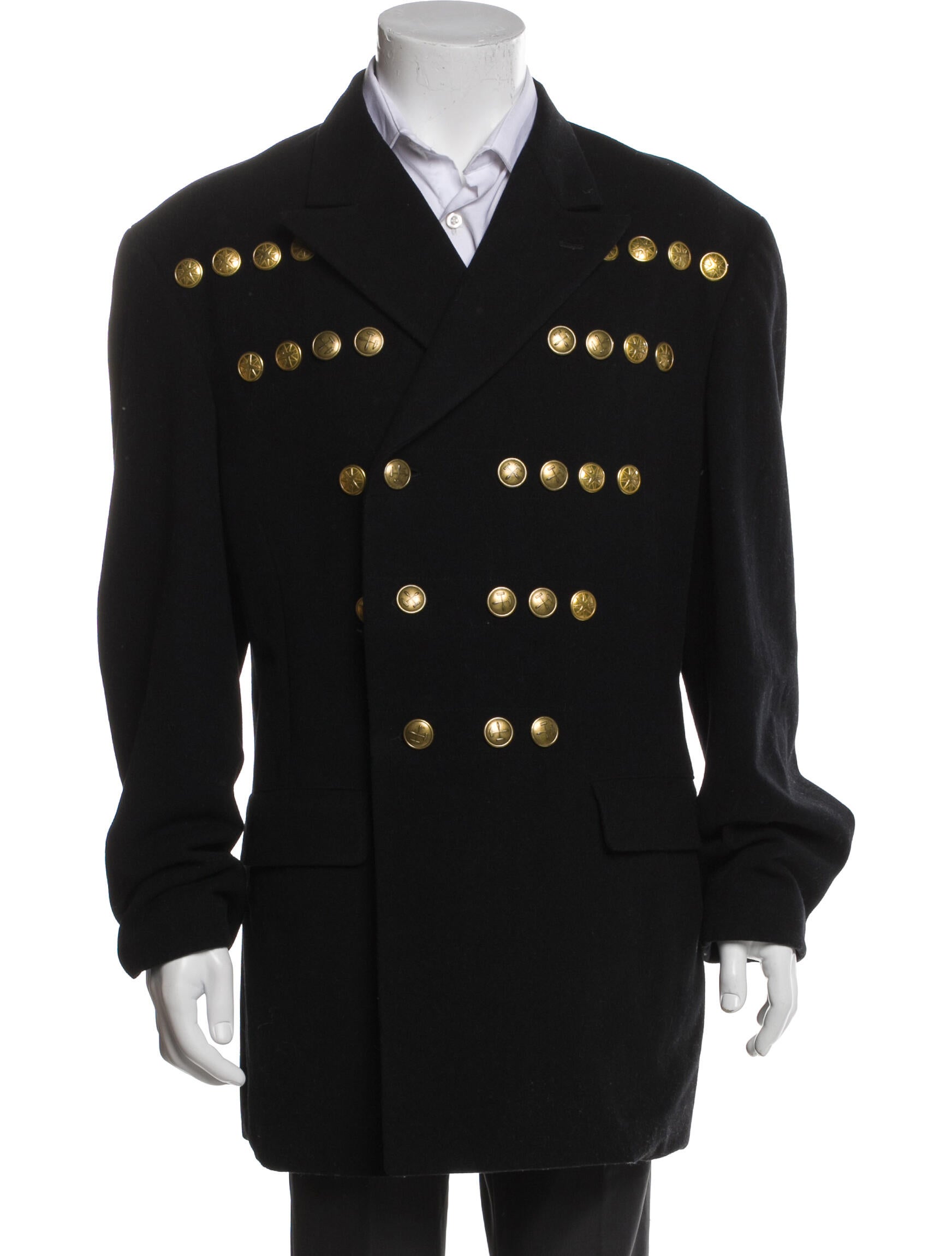 Yohji Yamamoto Pour Homme 1992 Wool Peacoat