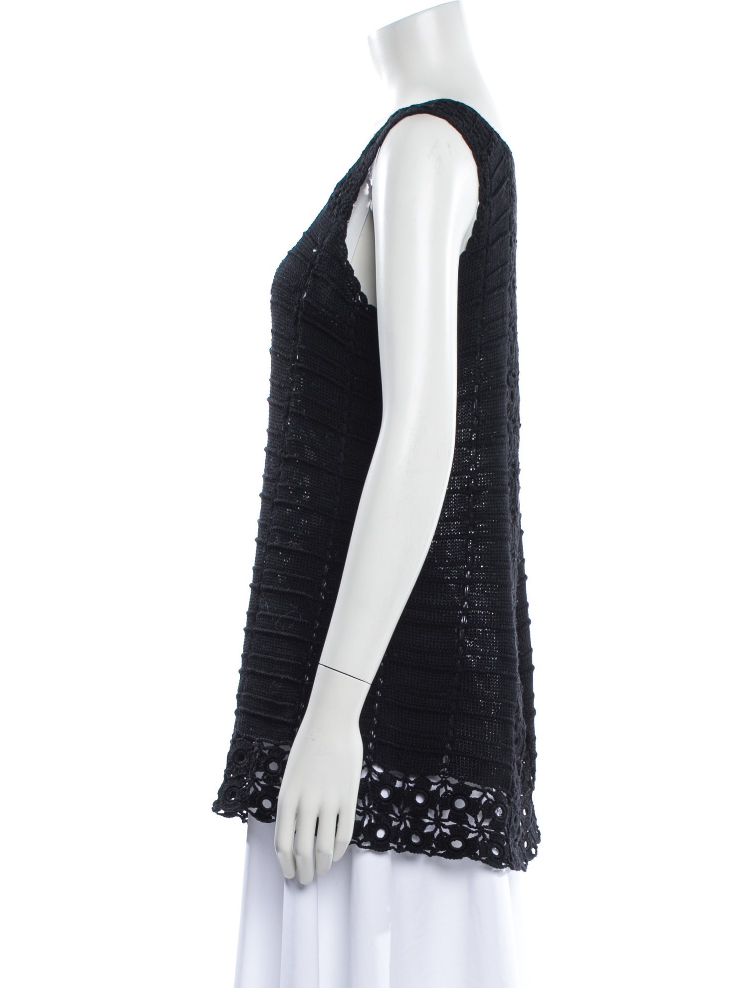 Yohji Yamamoto Printed Square Neckline Tunic