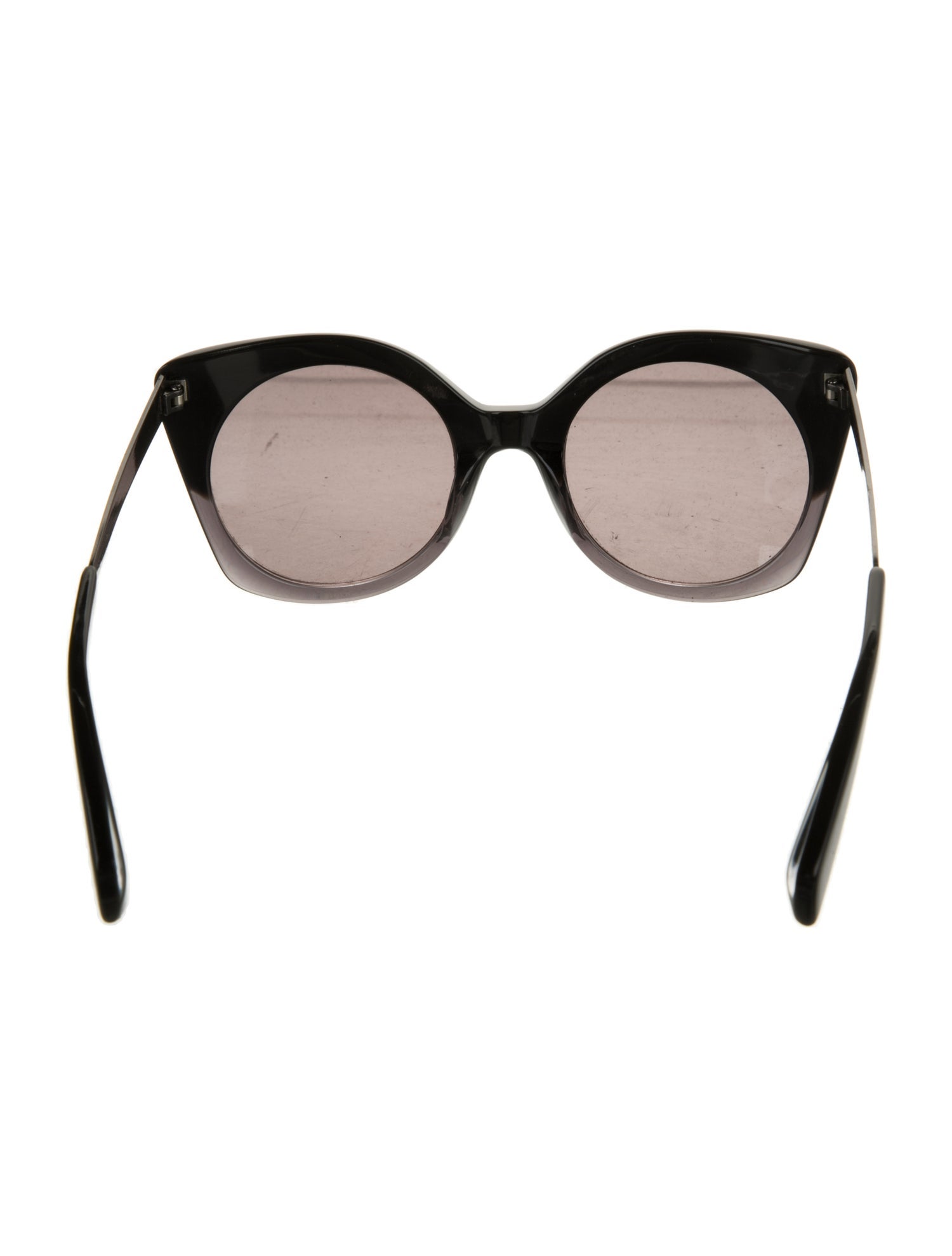Yohji Yamamoto Cat-Eye Mirrored Sunglasses