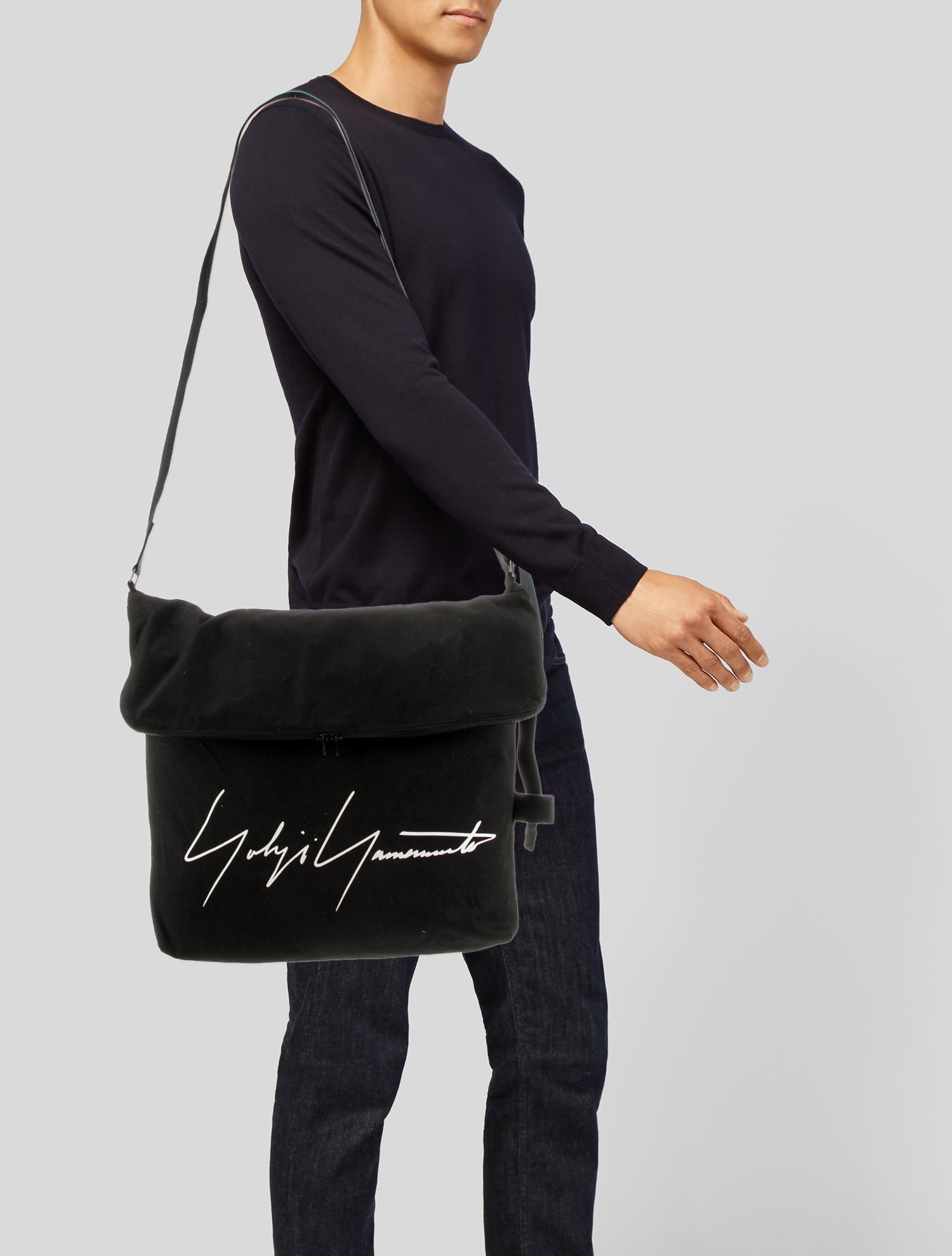 Yohji Yamamoto Canvas Messenger Bag