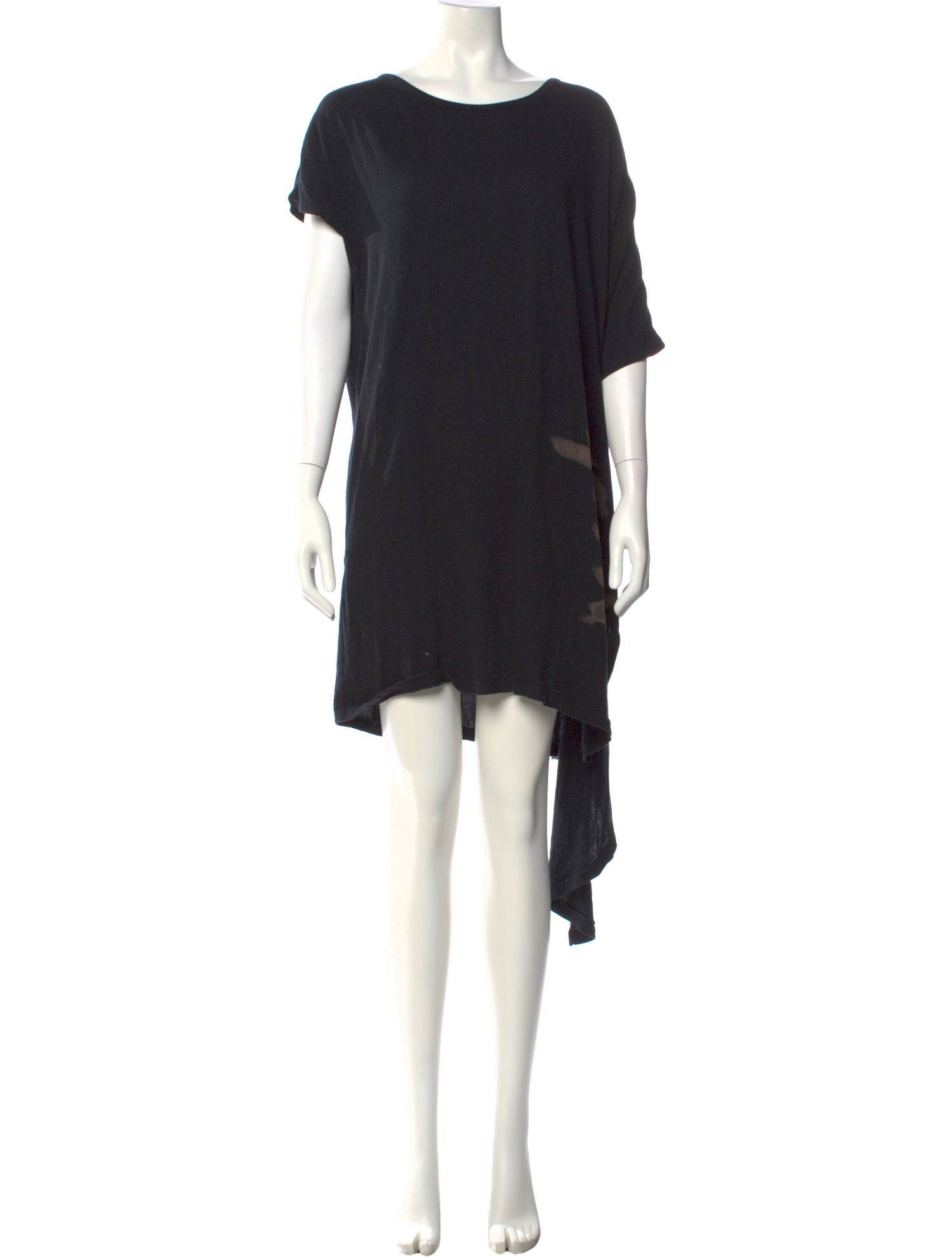 Yohji Yamamoto Crew Neck Mini Dress