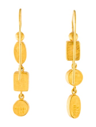 Yossi Harari 24K Opal, Tourmaline & Amethyst Drop Earrings