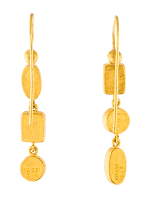 Yossi Harari 24K Opal, Tourmaline & Amethyst Drop Earrings