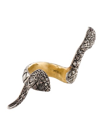Yossi Harari Ruby & Diamond Snake Ring