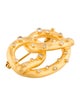 Yossi Harari 24K Diamond Salty Pretzel Brooch