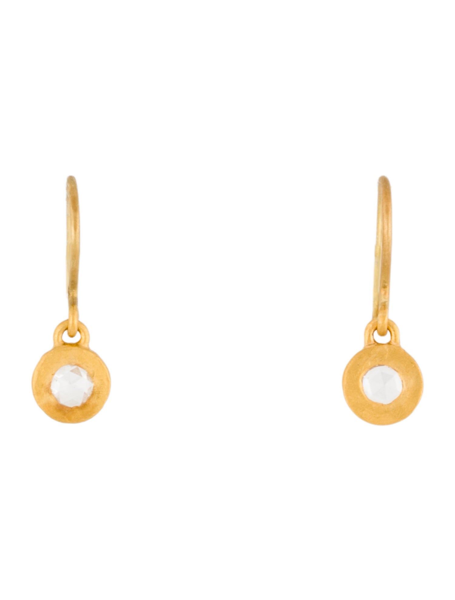 Yossi Harari 24K Mica Rose Cut Diamond Earrings