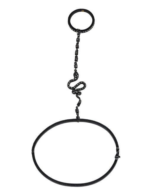 Yossi Harari Diamond Lilah Snake Motif Hand Chain