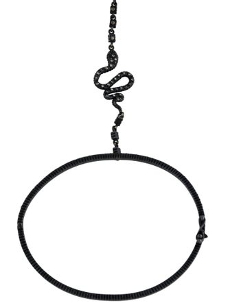 Yossi Harari Diamond Lilah Snake Motif Hand Chain