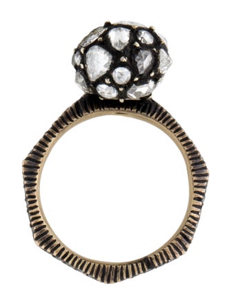 Yossi Harari Diamond Ball Cocktail Ring