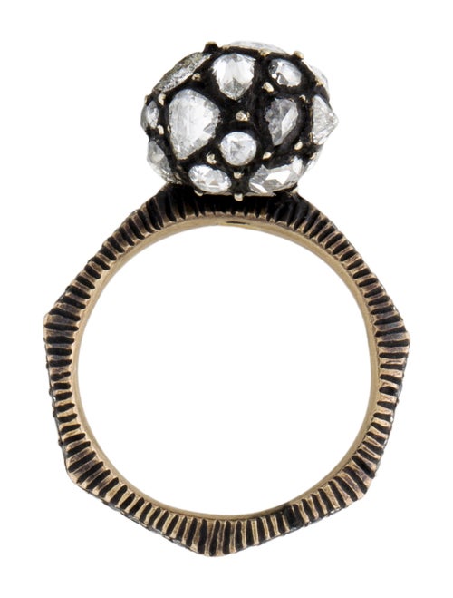 Yossi Harari Diamond Ball Cocktail Ring