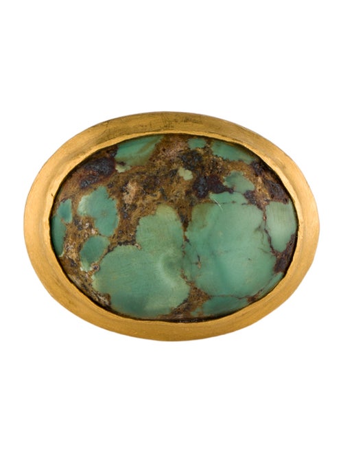 Yossi Harari 24K Turquoise Cocktail Ring