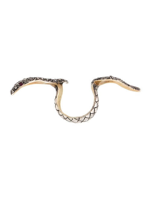 Yossi Harari Ruby & Diamond Snake Ring