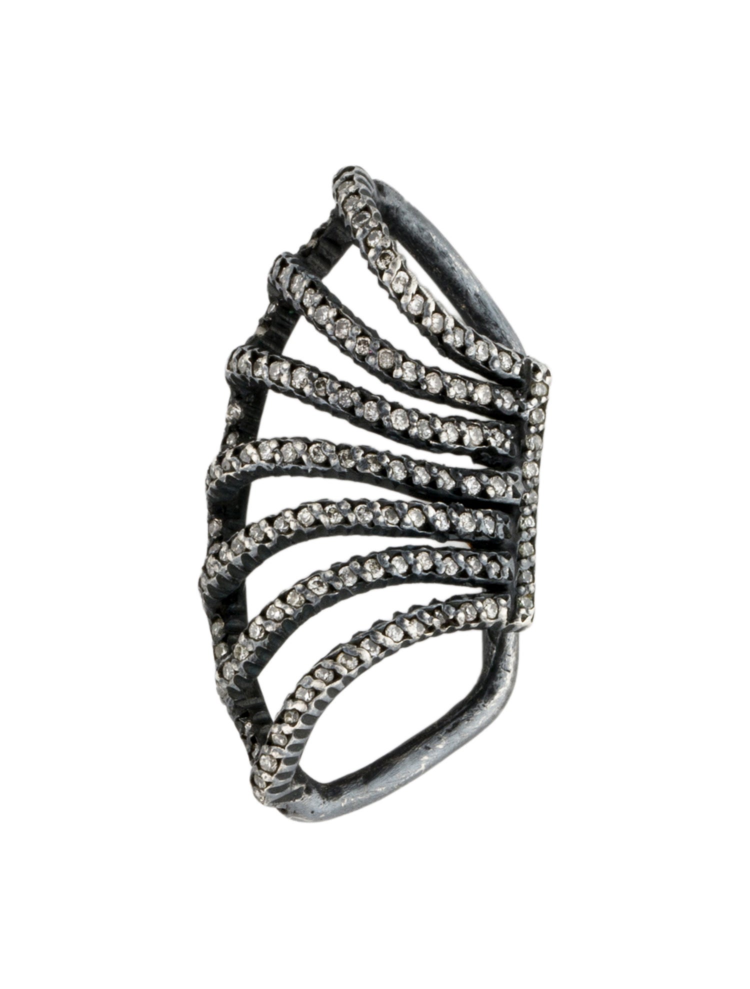 Yossi Harari Diamond Cage Single Ear Cuff