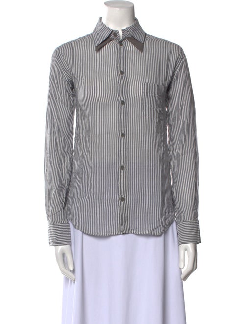 Regulation Yohji Yamamoto 2010's Striped Button-Up Top
