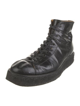 Regulation Yohji Yamamoto Leather Lace-Up Boots
