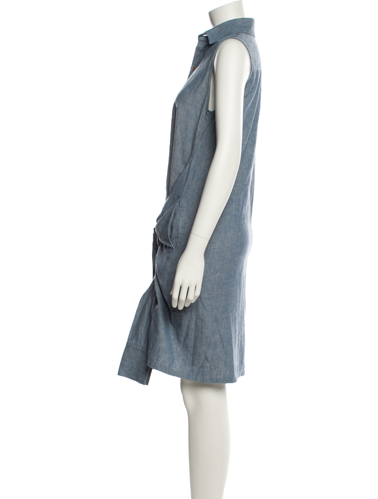 Regulation Yohji Yamamoto Linen Knee-Length Dress