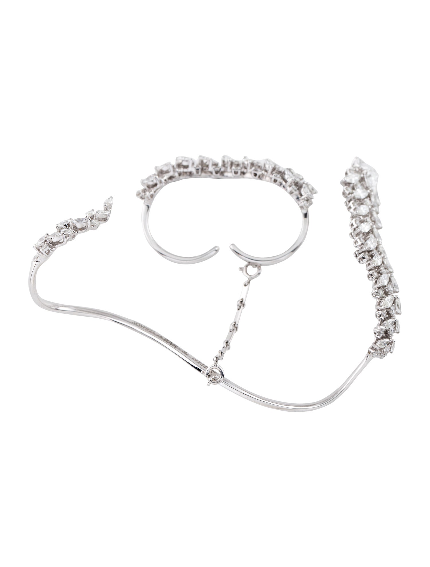 Yeprem 18K 5.12ctw Diamond Double Ring Handpiece