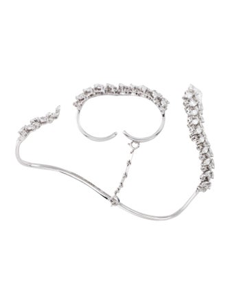 Yeprem 18K 5.12ctw Diamond Double Ring Handpiece