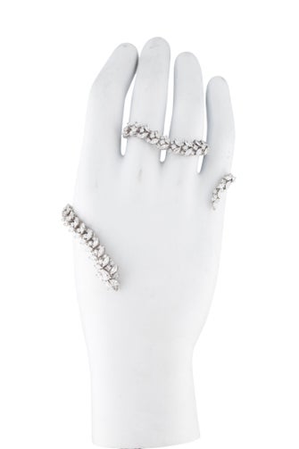 Yeprem 18K 5.12ctw Diamond Double Ring Handpiece