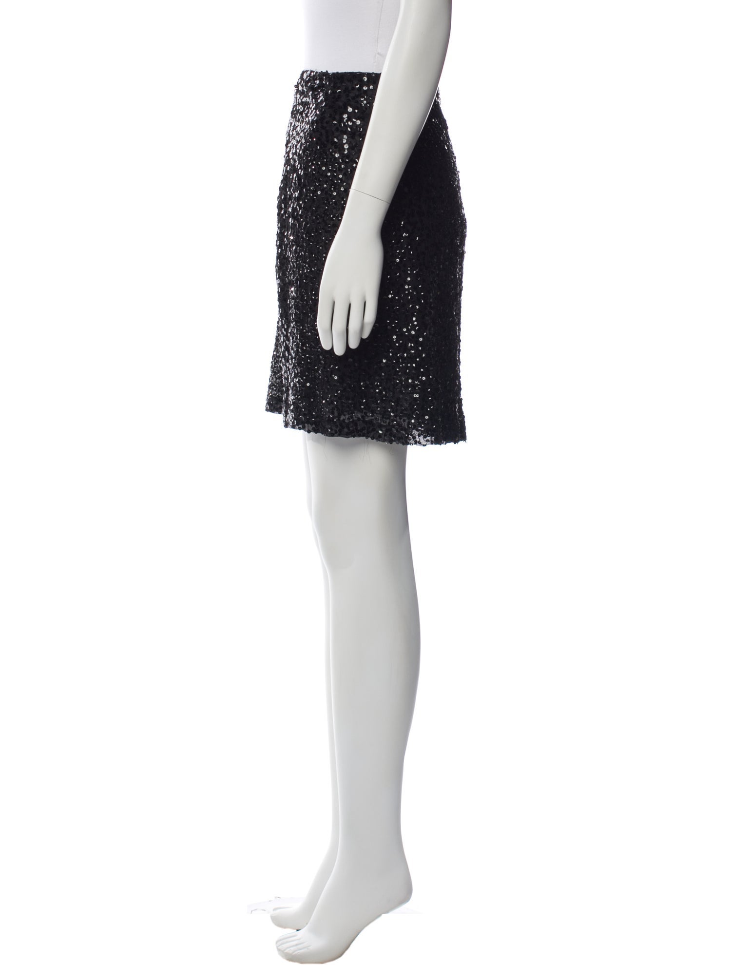 Yansi Fugel Sequin Embellishments Mini Skirt