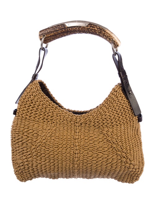 Yves Saint Laurent Rive Gauche Raffia Mombasa Bag