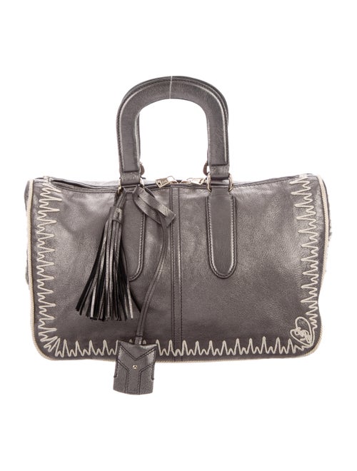 Yves Saint Laurent Rive Gauche Metallic Leather Ha