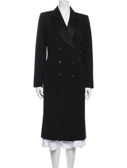 Yves Saint Laurent Rive Gauche Wool Peacoat Wool