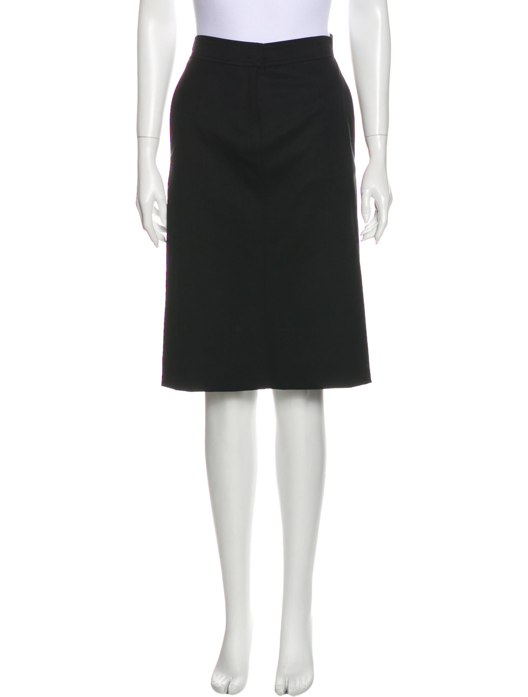 Yves Saint Laurent Rive Gauche Vintage Knee-Length Skirt