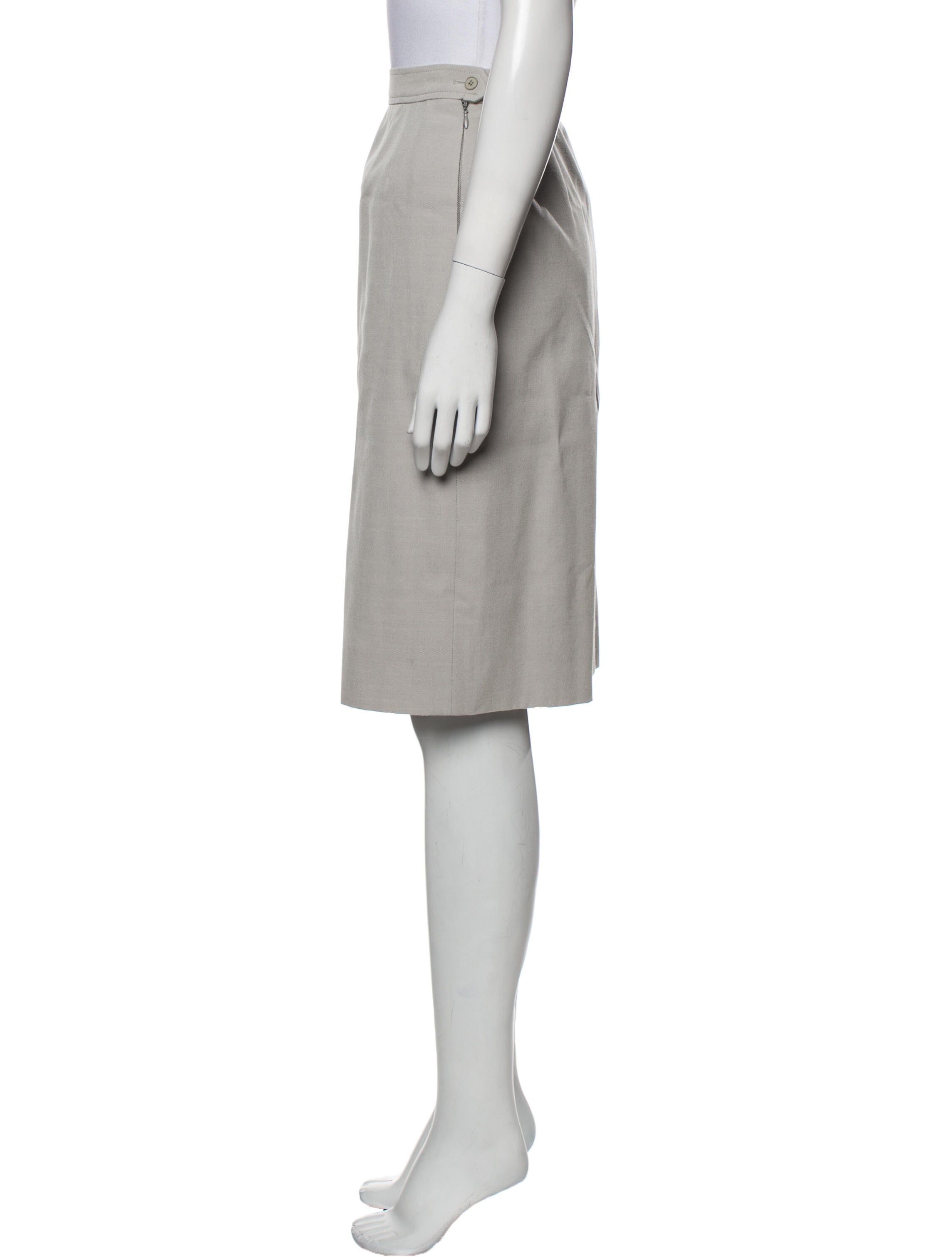 Yves Saint Laurent Rive Gauche Vintage Knee-Length Skirt